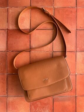 Pixie Mood Vegan Leather Zoe Honey Brown Crossbody Shoulder Bag NWOT